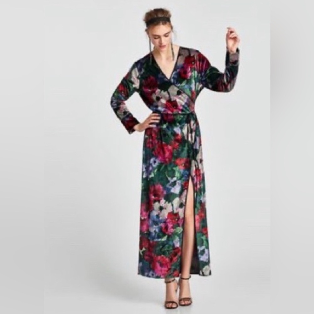 Floral Tropical Wrap Dress - Resort Wear NWOT - Picture 4 of 4